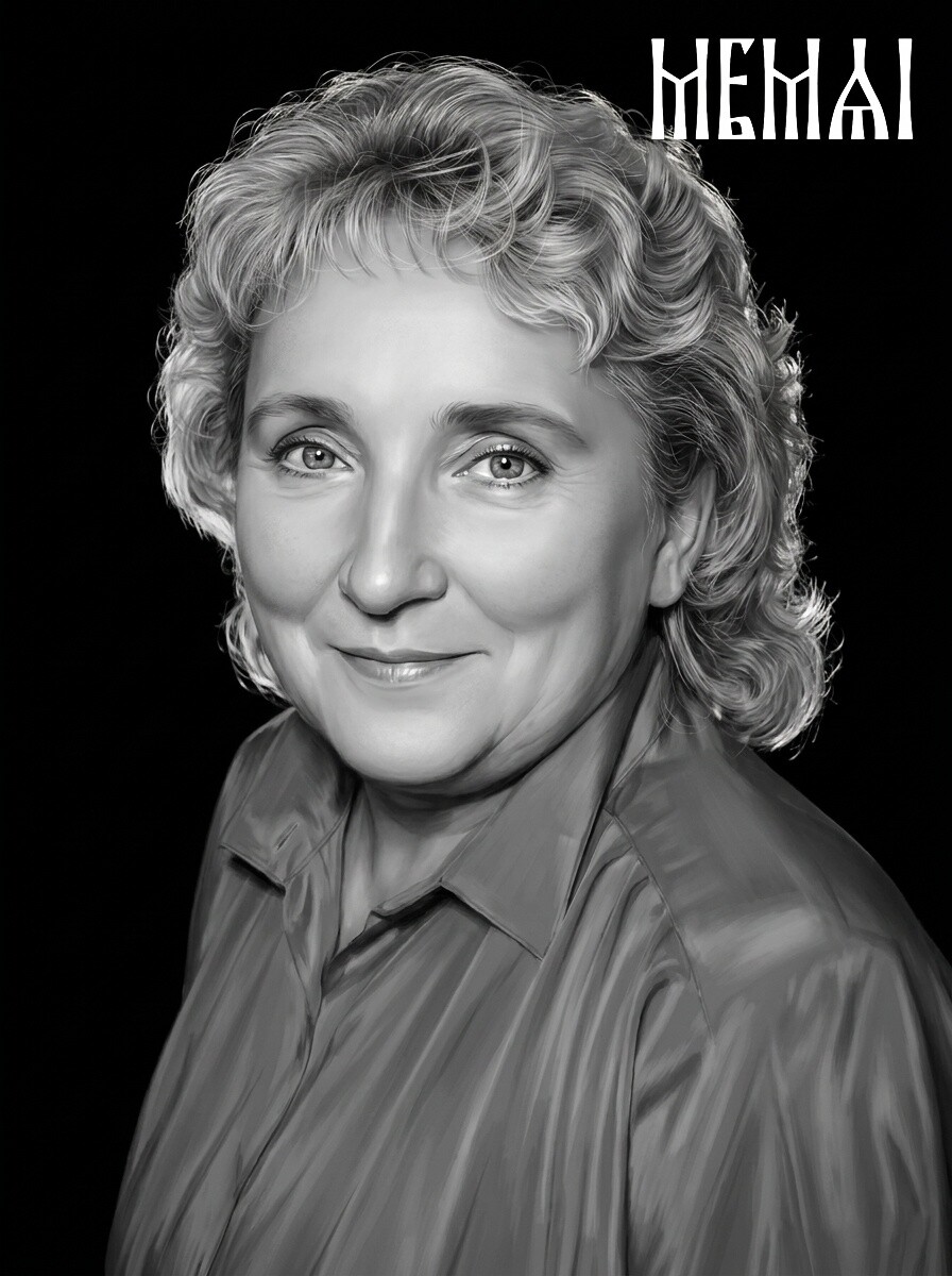 Restored portrait after AI retouching in MemAI Studio, example 13