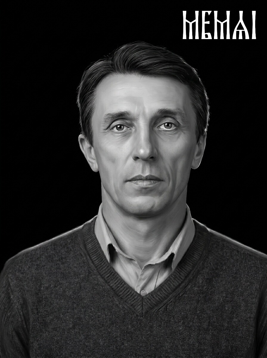 Restored portrait after AI retouching in MemAI Studio, example 14