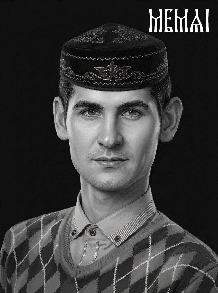 Restored portrait after AI retouching in MemAI Studio, example 22