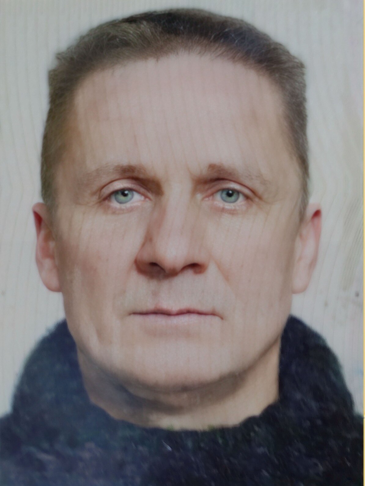 Portrait before AI retouching for laser engraving, example 26